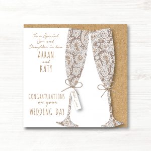 Personalised Handmade Congratulations On Your Wedding Day Card