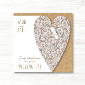 Personalised Handmade On Your Wedding Day Card