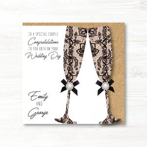 Personalised Handmade Congratulations On Your Wedding Day Card