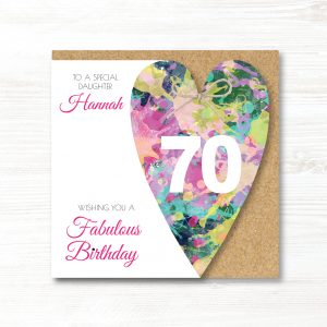Personalised Handmade Birthday Card, Any Age, Any Relation