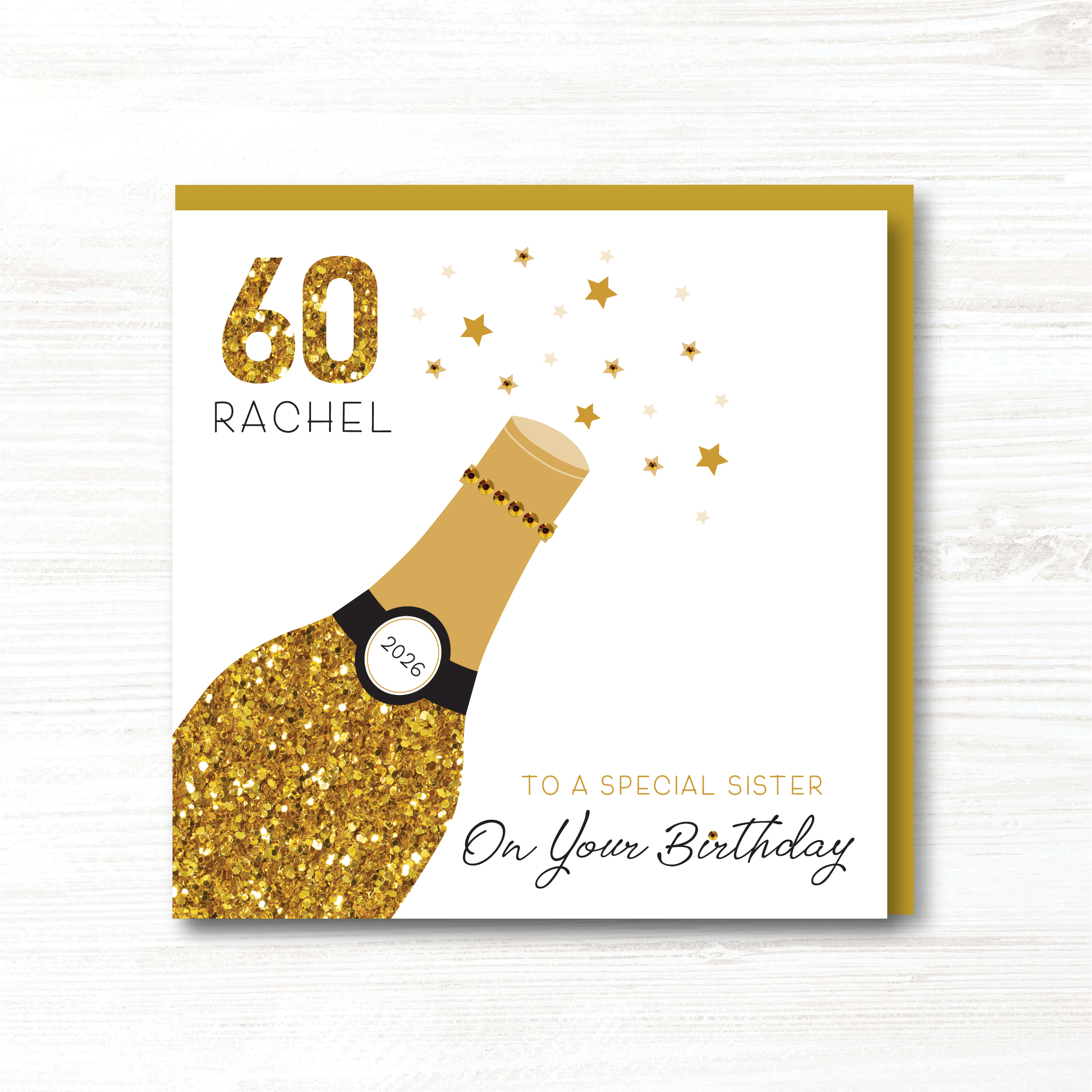 Personalised Handmade Birthday Card 18th, 21st, 30th, 40th, 50th, 60th, 70th, 80th, Any Relation