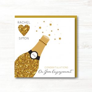 Personalised Handmade Engagement Card