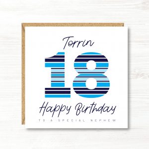 Personalised Male Birthday Card, ANY AGE