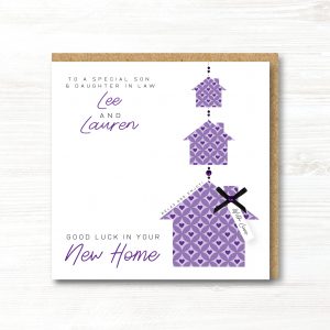 Personalised Handmade New Home Card, Any Relation