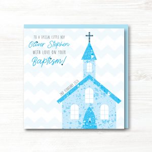 Personalised Handmade Boy Christening/Baptism/First Holy Communion