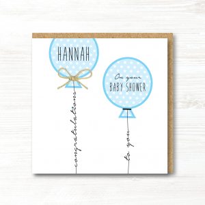 Personalised Handmade Baby Shower Card