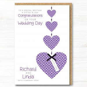 A5 Personalised Handmade Congratulations On Your Wedding Day Card, Any Relation