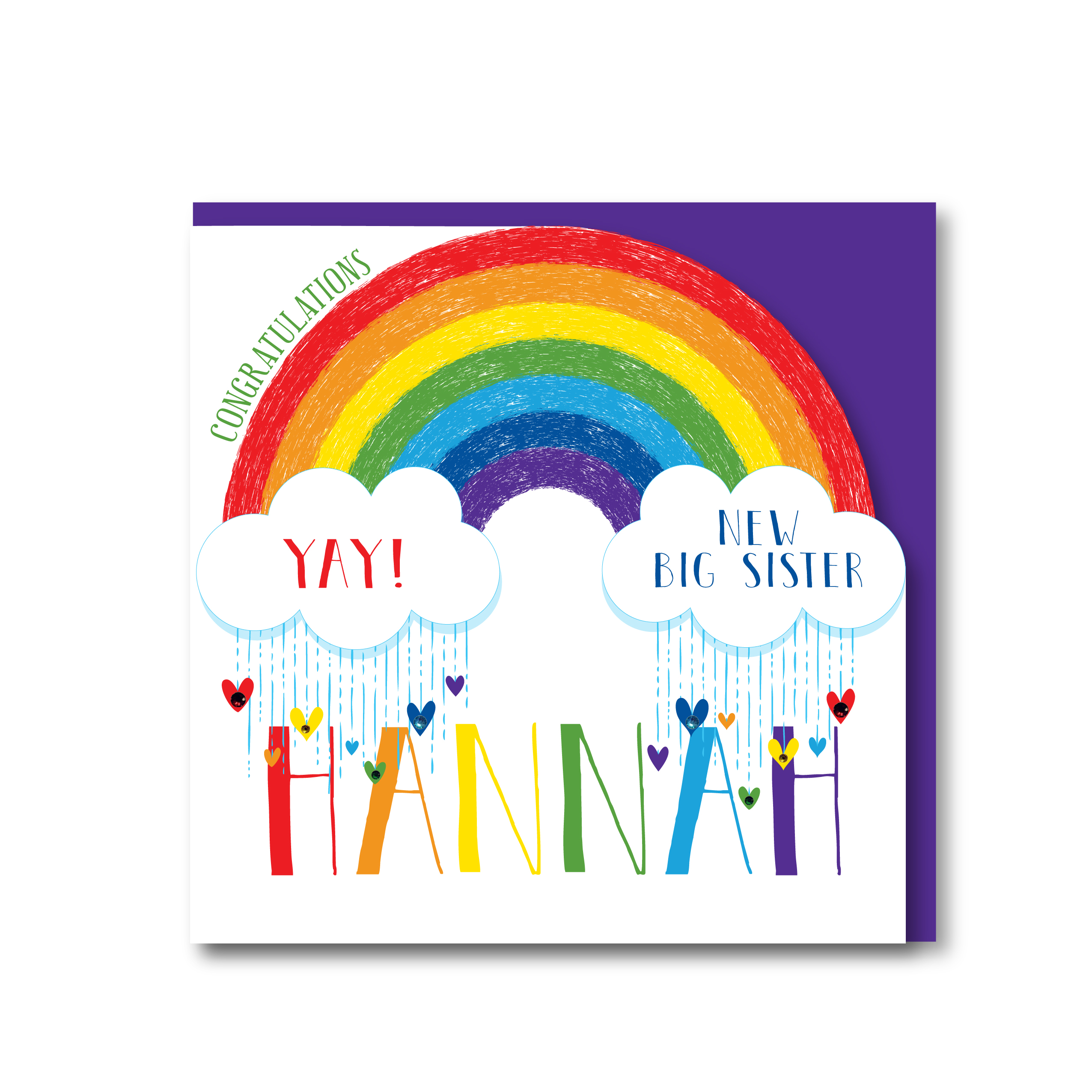 Personalised Handmade New Big Sister Card - Image 2