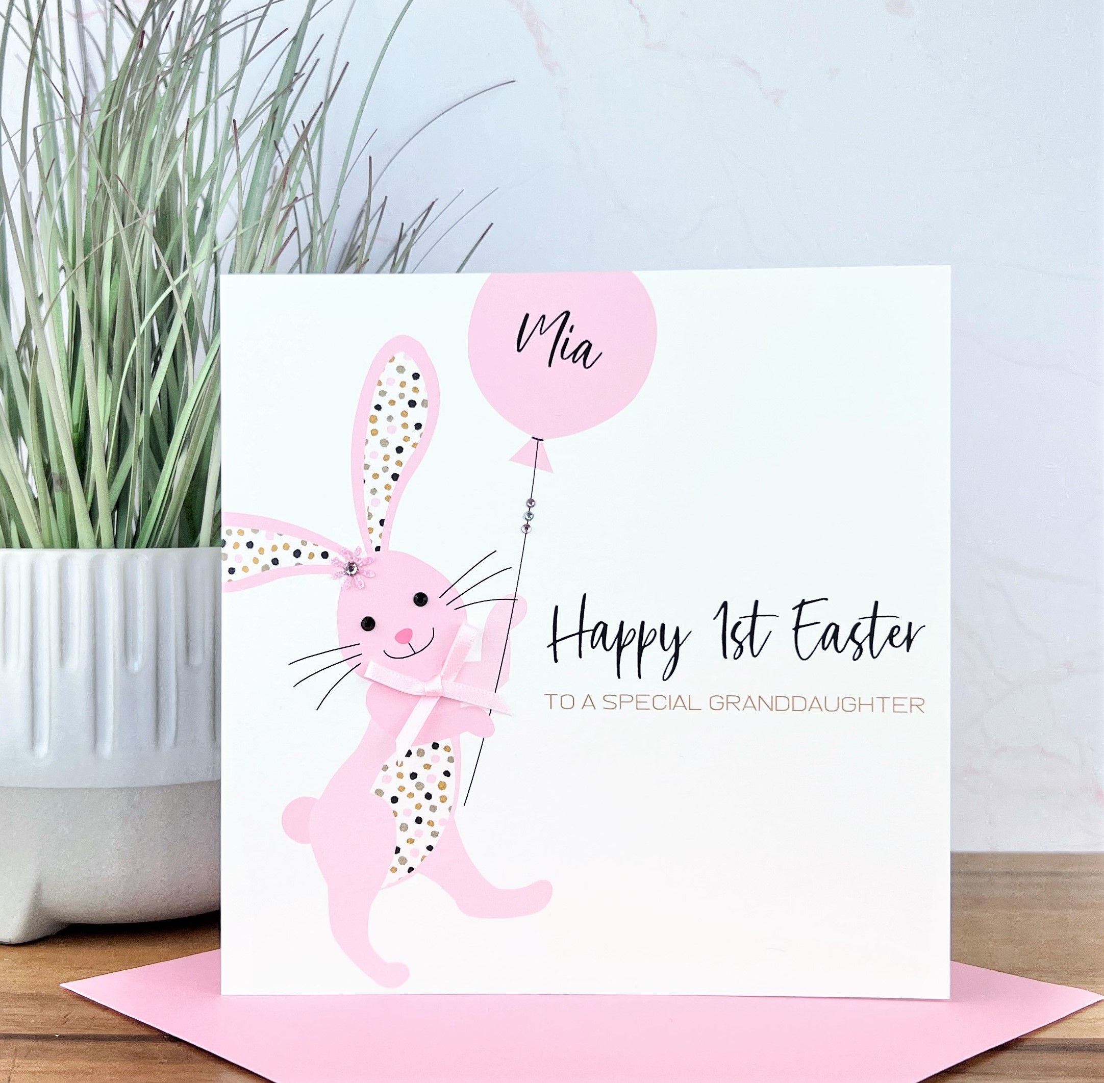 Beautiful Personalised Handmade Girl/Boy Easter Card or 1st Easter Card ...