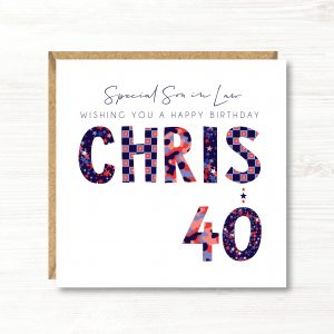 Personalised Male Birthday Card, Any Age