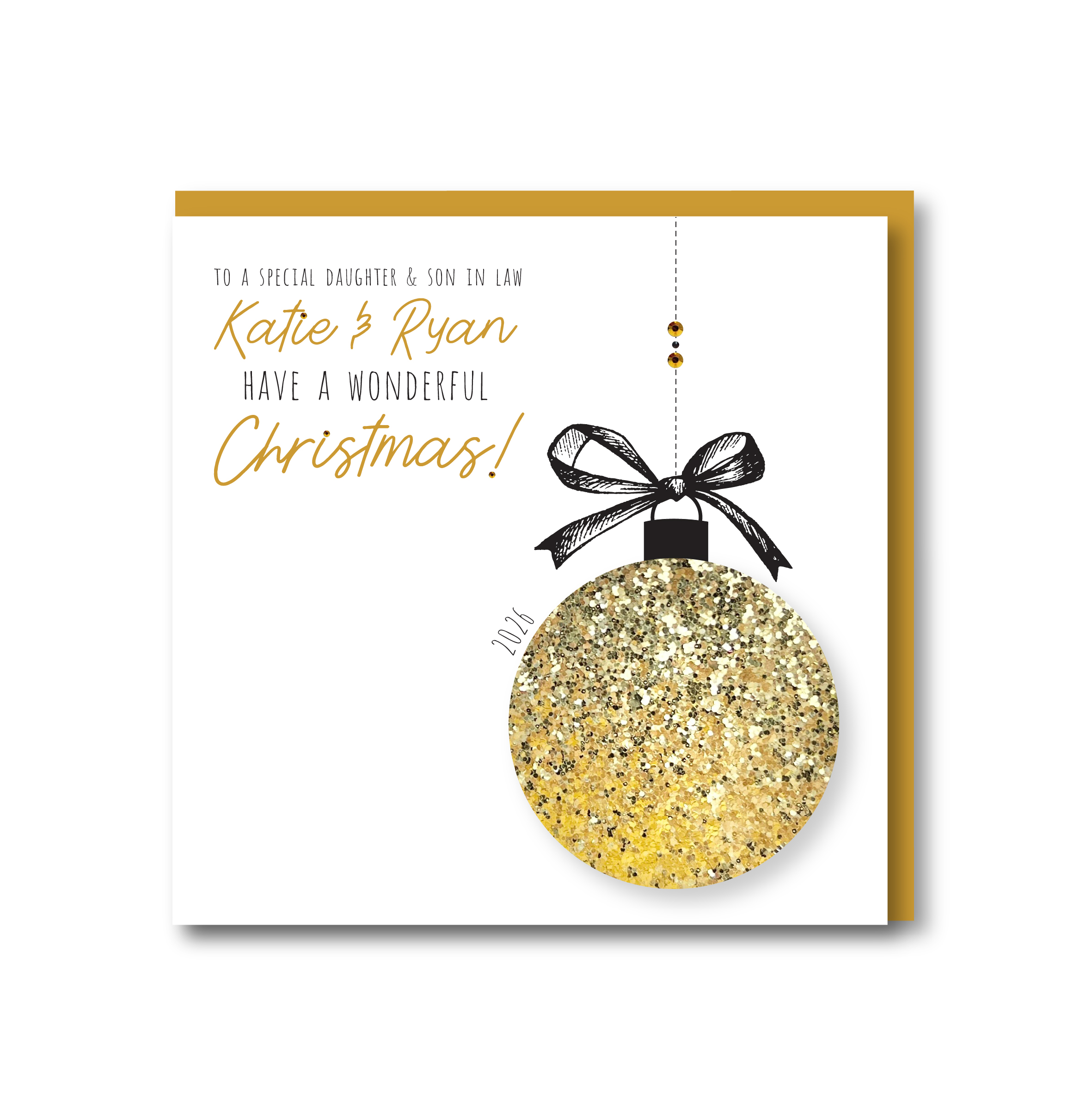 Personalised Handmade Christmas Card, Any Relation - Image 2