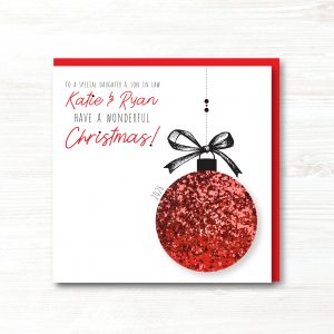 Personalised Handmade Christmas Card, Any Relation