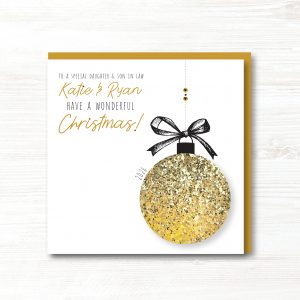 Personalised Handmade Christmas Card, Any Relation