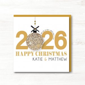 Personalised Handmade Christmas Card, Any Relation