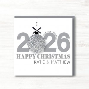 Personalised Handmade Christmas Card, Any Relation