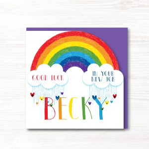 Personalised Handmade Good Luck in your New Job Card