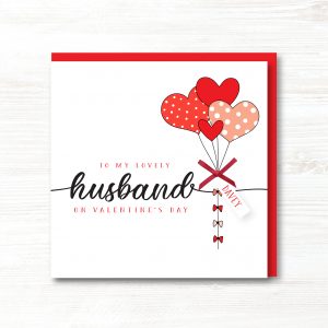Personalised Handmade Valentine's Day Card, HUSBAND