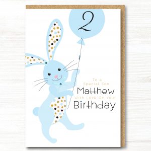 Large Personalised Handmade Boy Birthday Card, Any Age, Any Relation