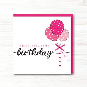 Personalised Handmade Birthday Card, Any relation