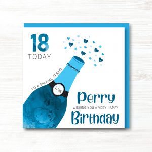 Personalised Handmade Male Birthday Card, Any Age, Any Relation