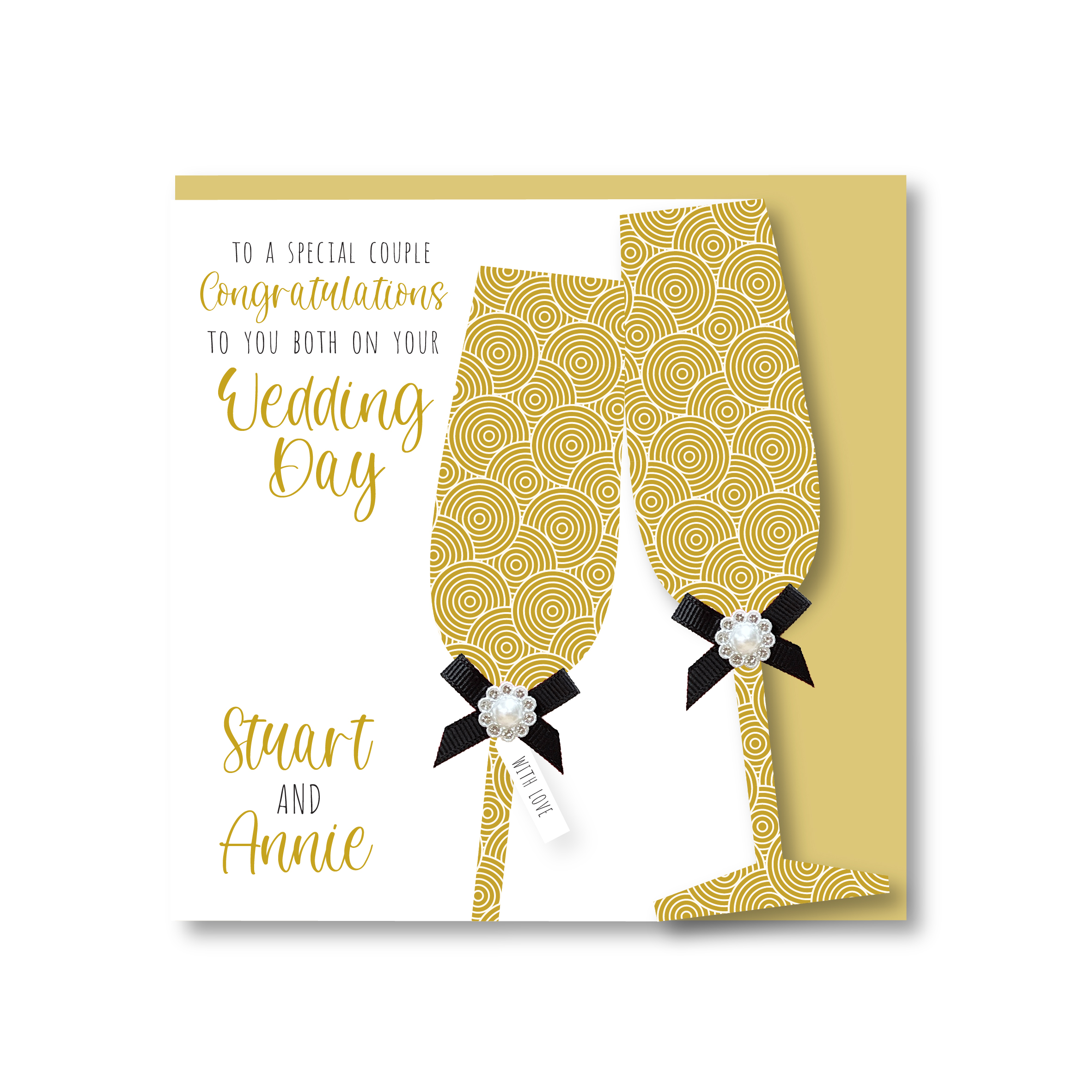 Personalised Handmade Congratulations On Your Wedding Day Card - Image 2