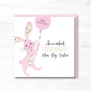 Personalised Handmade Big Sister Card