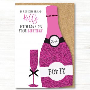 Large Personalised Handmade Birthday Card 18th, 21st, 30th, 40th, 50th, 60th, 70th Any Relation