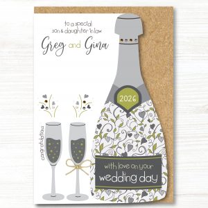 A5 Personalised Handmade Wedding Day Card - Any Relation