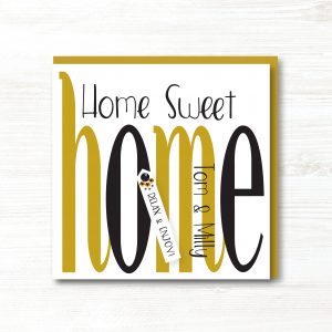Personalised Handmade New Home Card