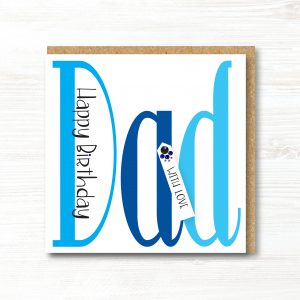 Personalised Handmade Dad Birthday Card