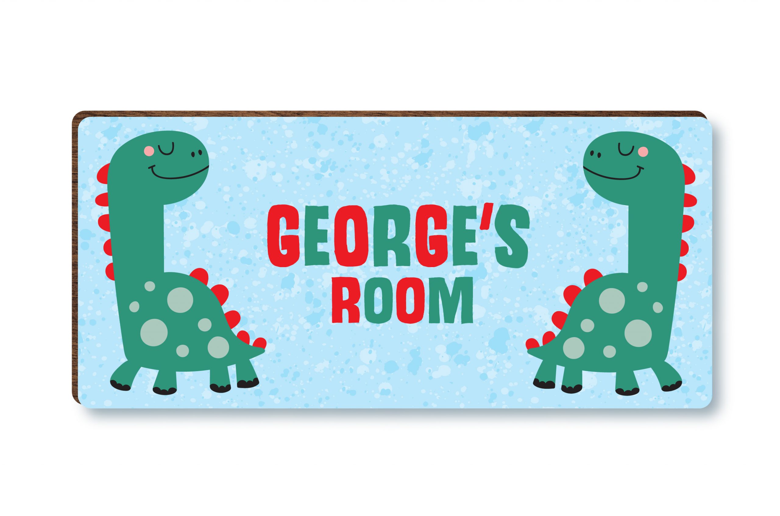Personalised Dinosaur Boys Wooden Bedroom Door Sign, Plaque, Gift - Image 3