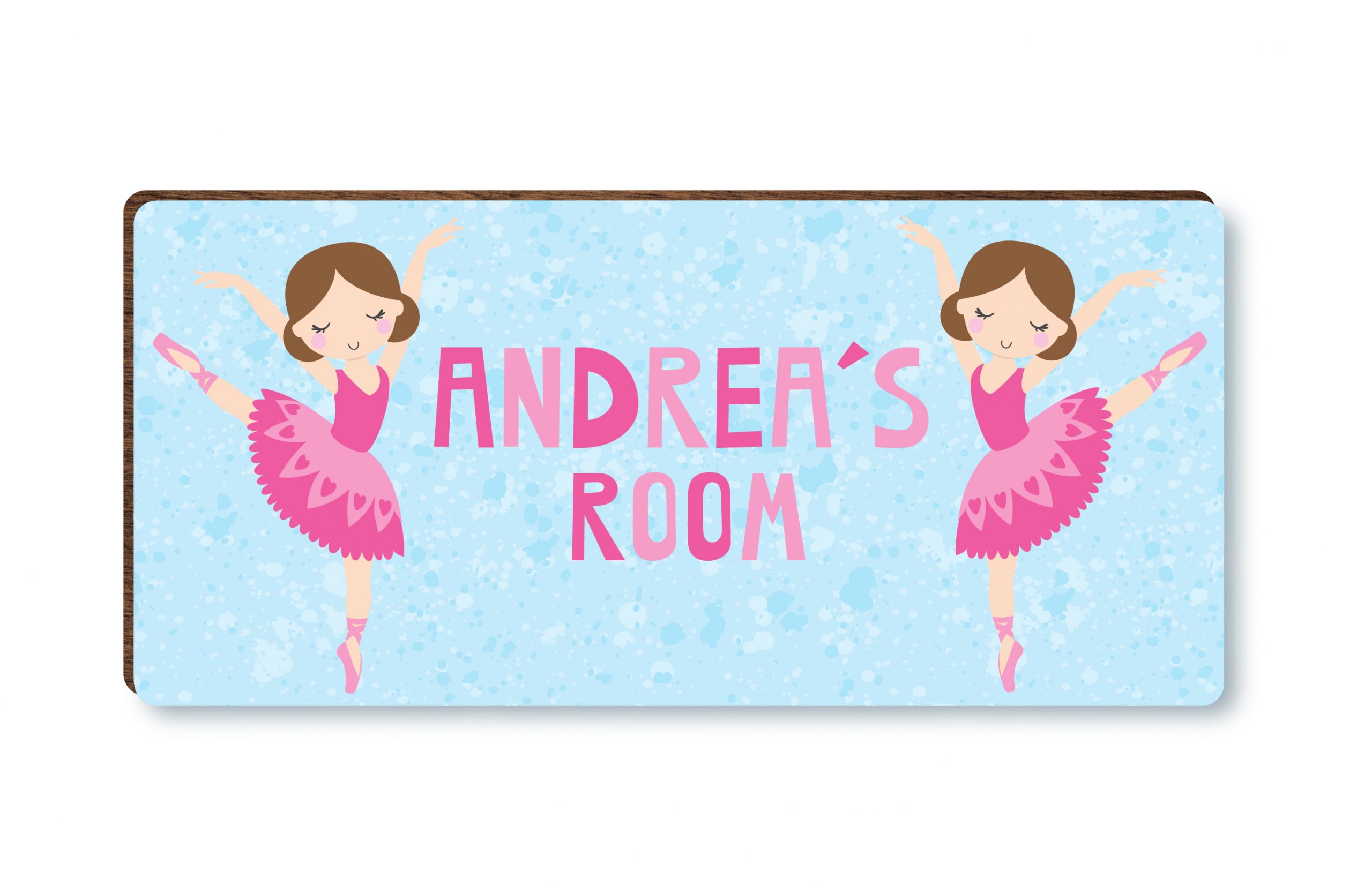 Personalised Ballerina Girls Wooden Bedroom Door Sign, Plaque, Gift - Image 3