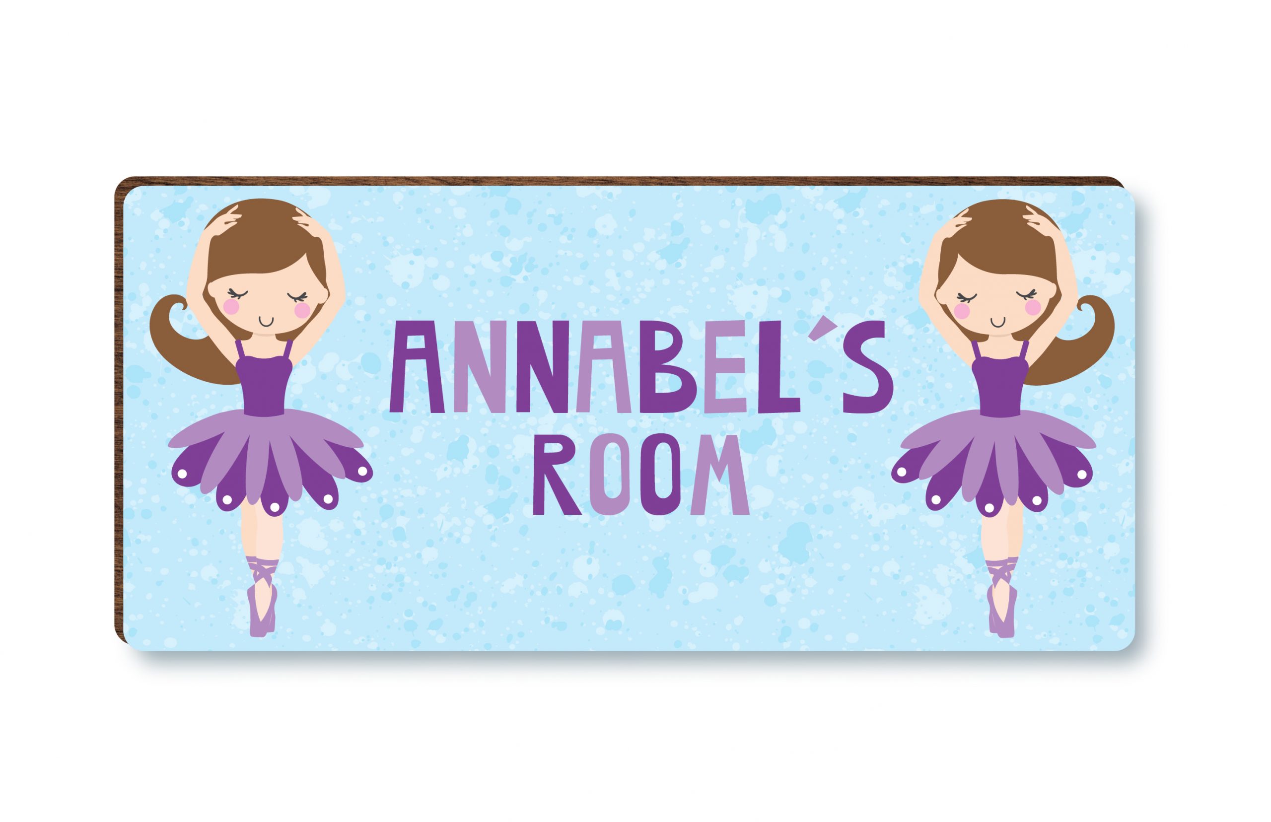 Personalised Ballerina Girls Wooden Bedroom Door Sign, Plaque, Gift - Image 3
