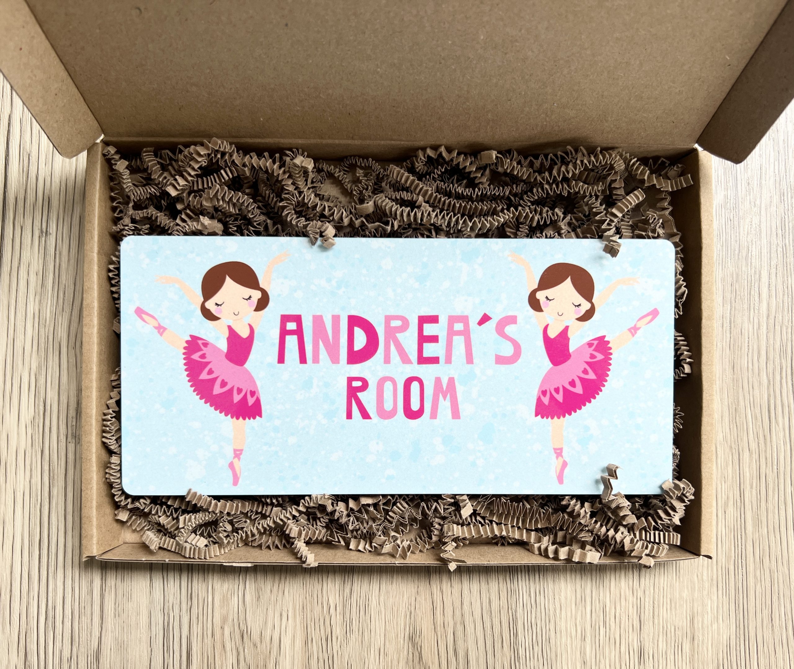 Personalised Ballerina Girls Wooden Bedroom Door Sign, Plaque, Gift - Image 4