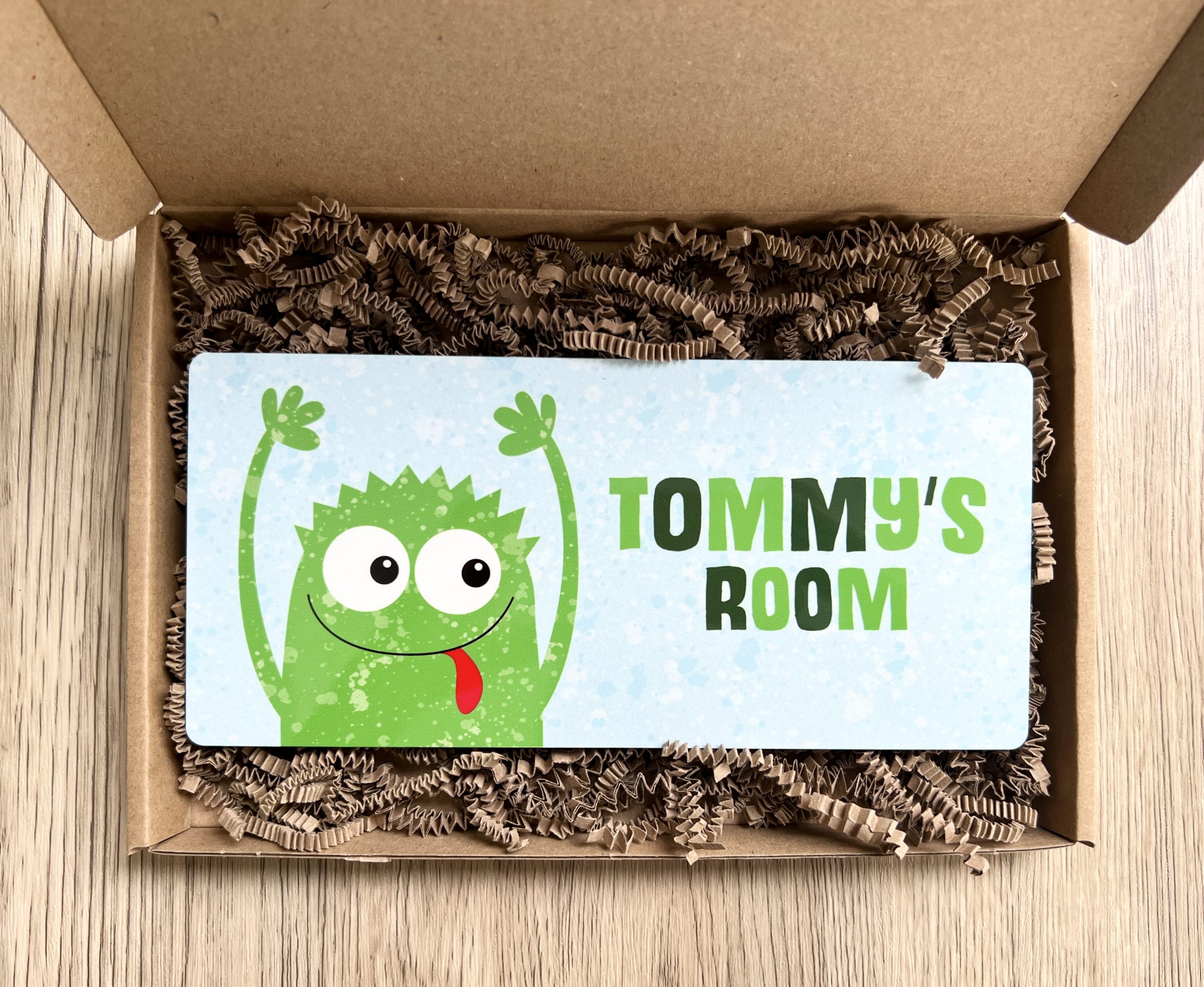 Personalised Monster Boys Wooden Bedroom Door Sign, Plaque, Gift - Image 4
