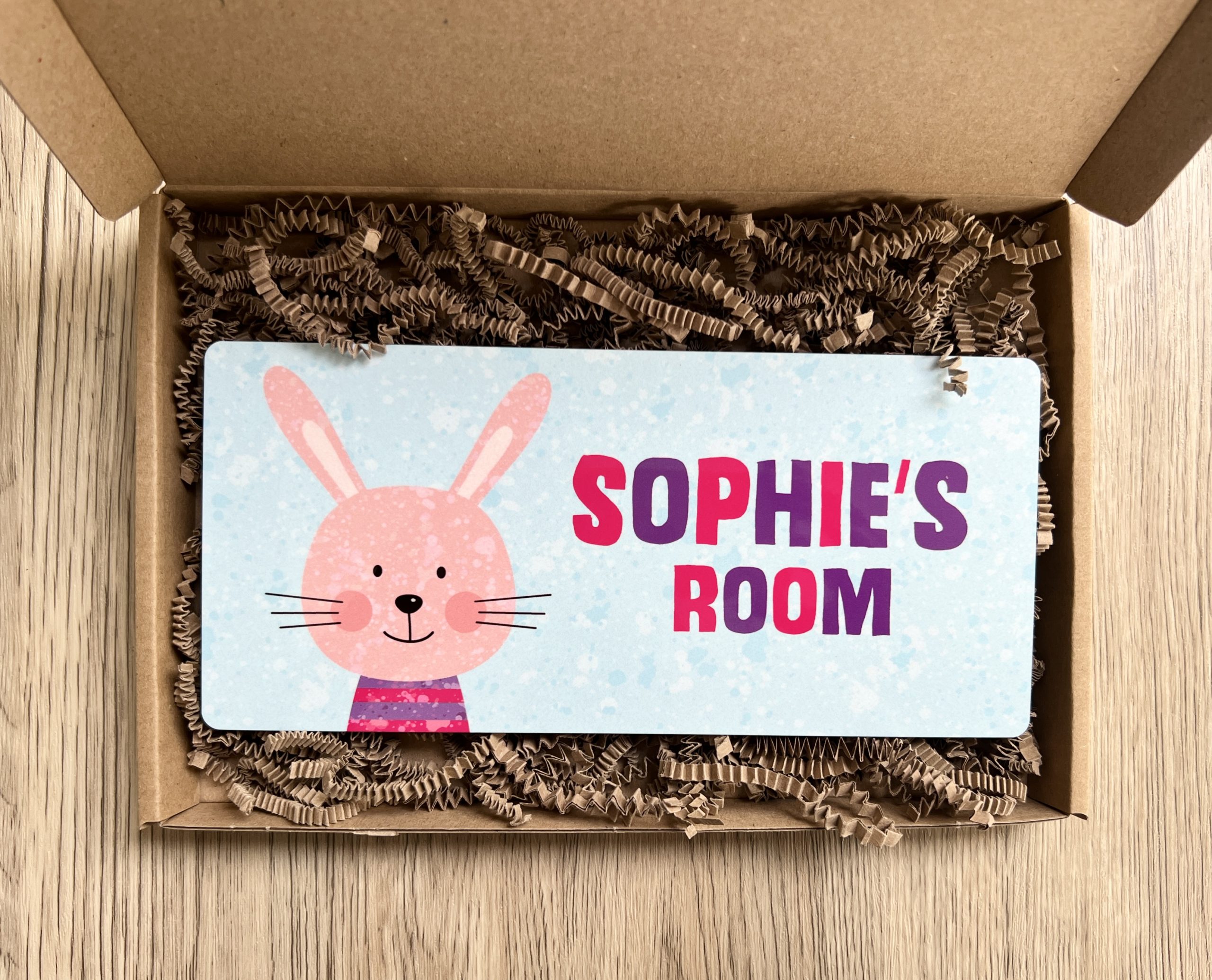Personalised Rabbit Girls Wooden Bedroom Door Sign, Plaque, Gift - Image 4