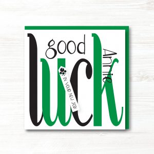 Personalised Handmade Good Luck , New Job Card
