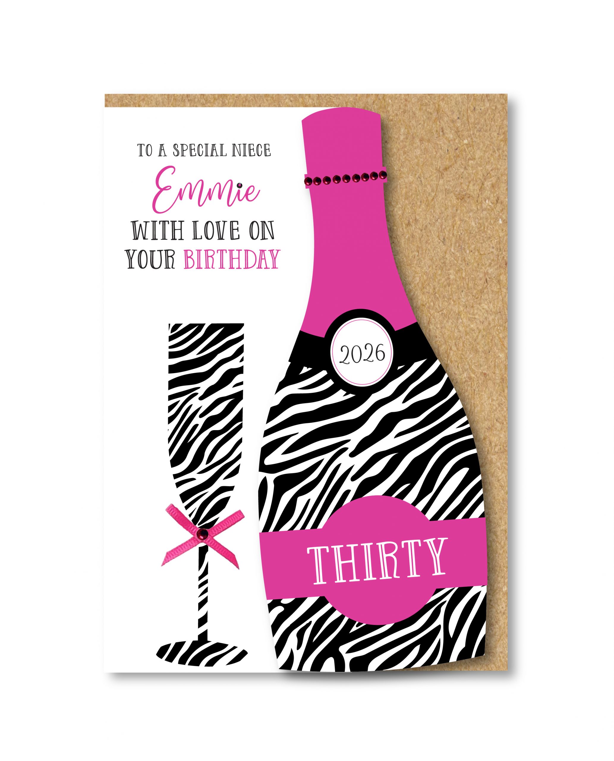 A5 Personalised Handmade Birthday Card 18th, 21st, 30th, 40th, 50th, 60th, 70th Any Relation - Image 2
