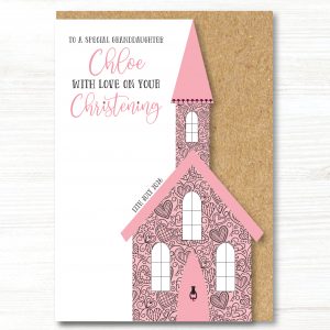 A5 Personalised Handmade Girl Christening/Baptism/First Holy Communion