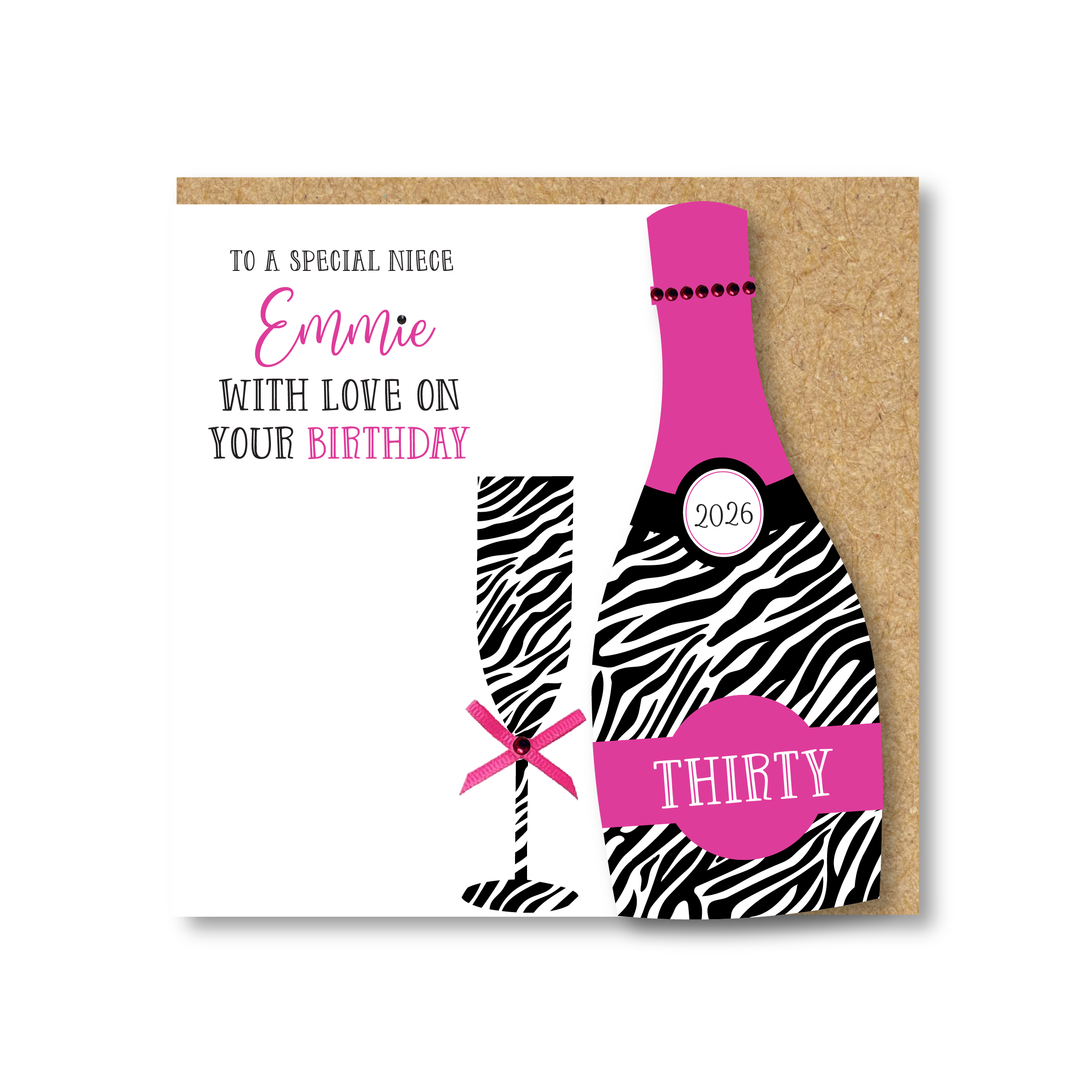 Personalised Handmade Birthday Card 18th, 21st, 30th, 40th, 50th, 60th, 70th Any Relation - Image 2
