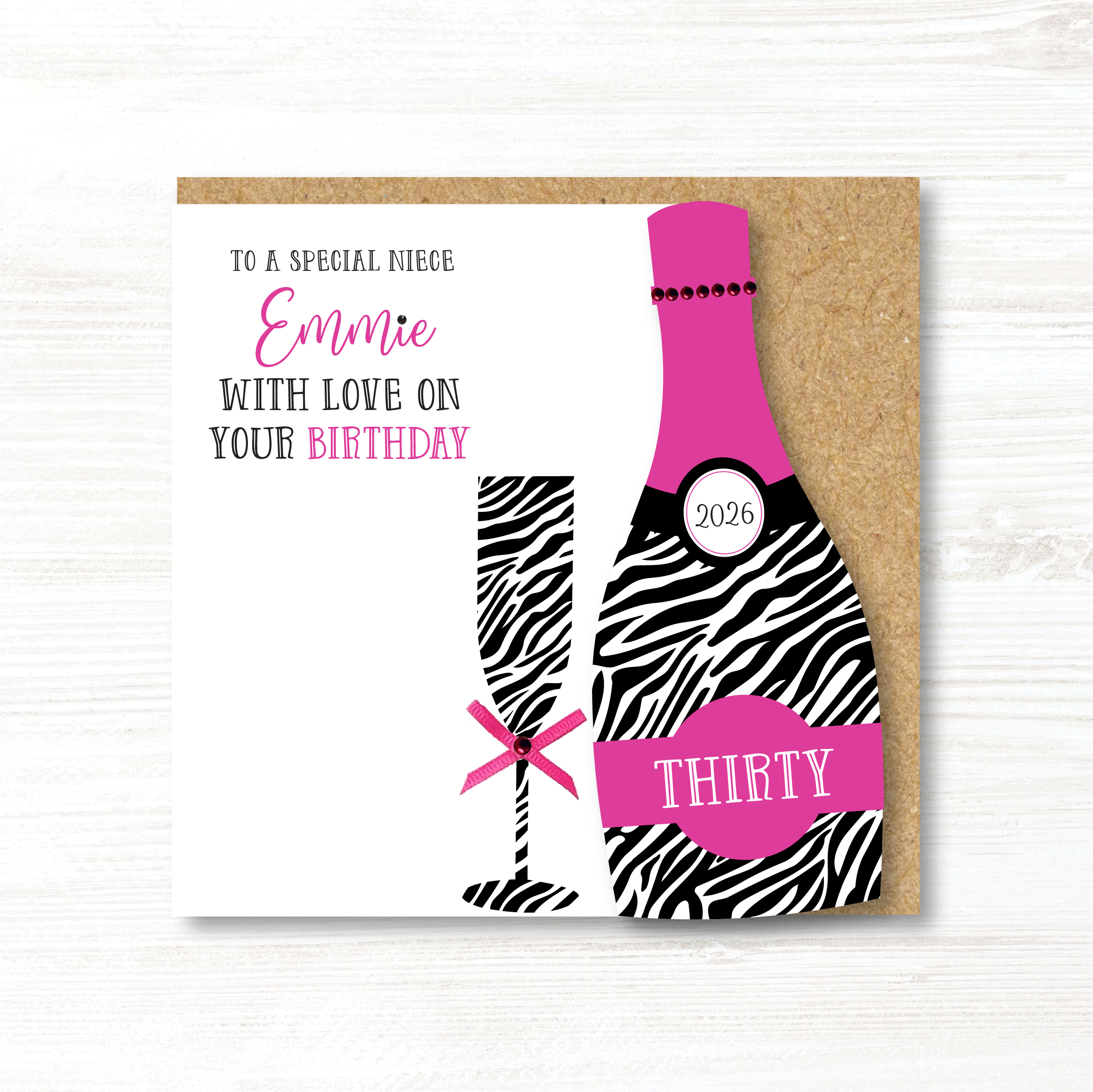 Personalised Handmade Birthday Card 18th, 21st, 30th, 40th, 50th, 60th, 70th Any Relation