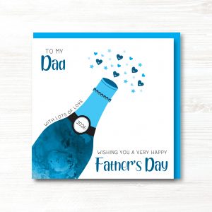Personalised Handmade Father's Dad Card