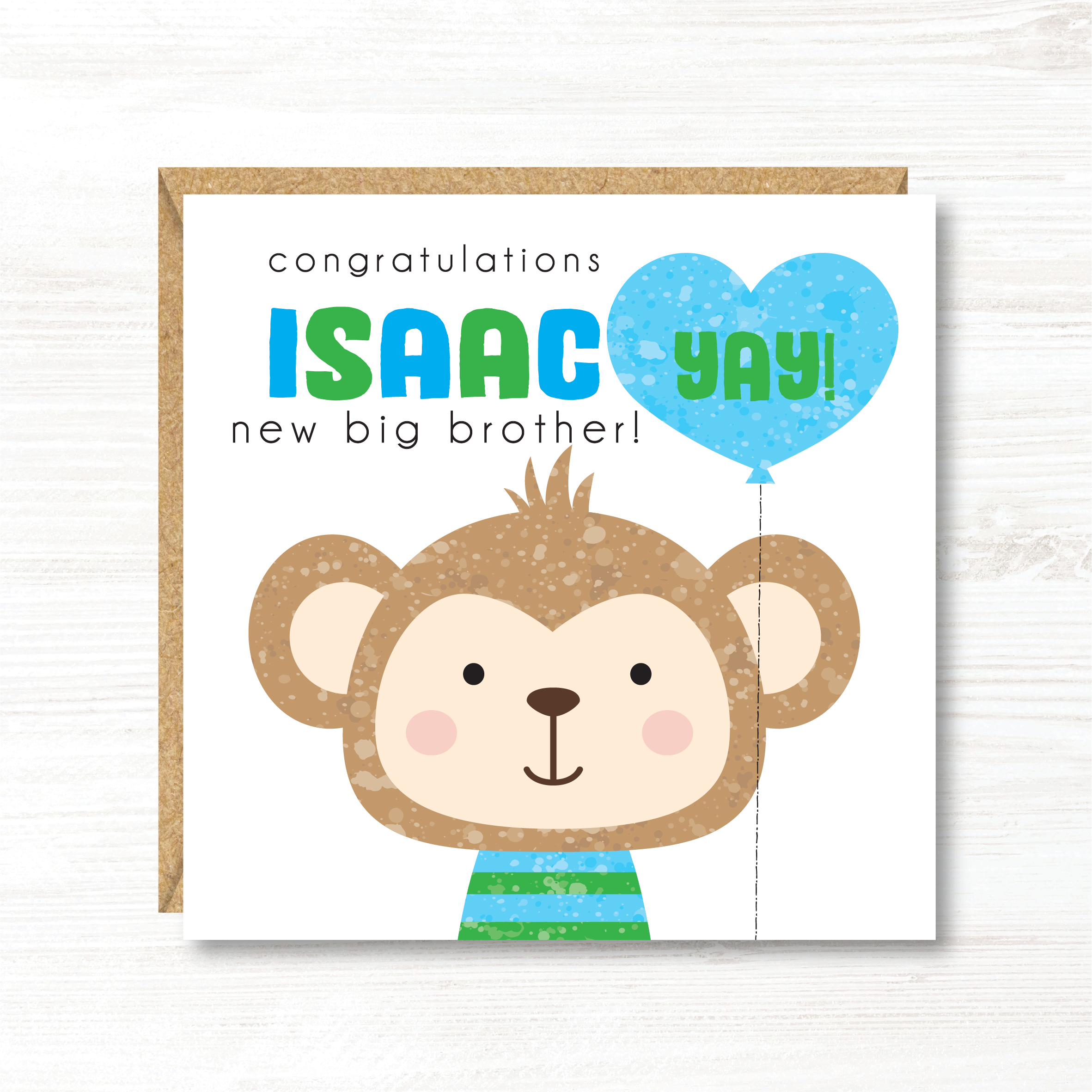 Personalised Big Brother Card