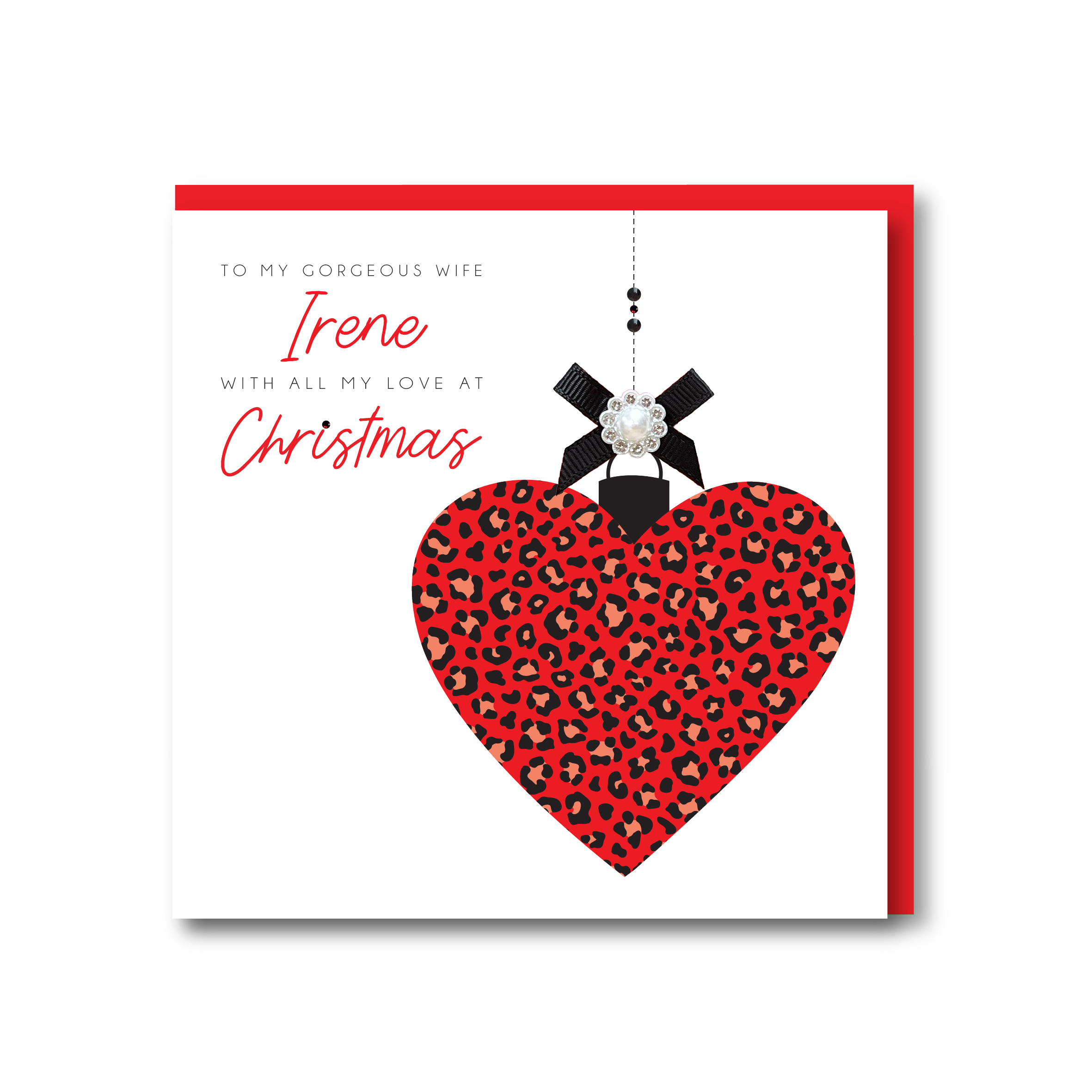 Personalised Handmade Christmas Card, Husband, Wife, Boyfriend, Girlfriend - Image 2