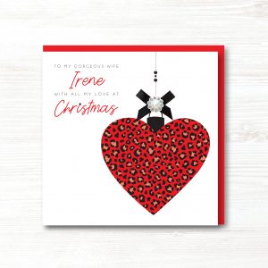 Personalised Handmade Christmas Card, Husband, Wife, Boyfriend, Girlfriend