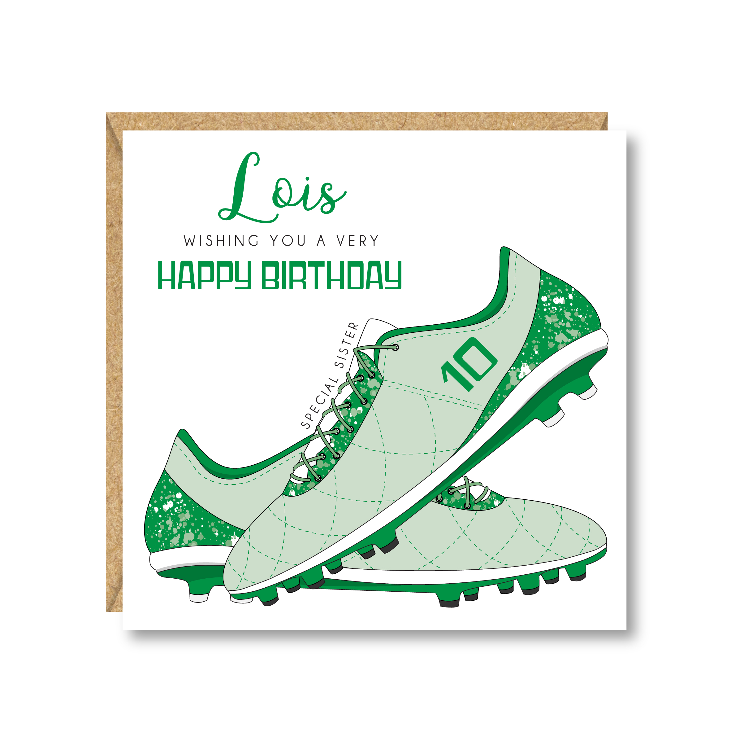 Personalised Football Birthday Card, Any Age, Any Relation - Image 2