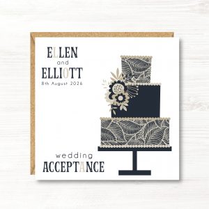 Personalised Wedding Acceptance Card
