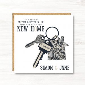 Personalised New Home Card, Any Relation