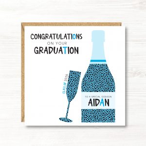 Personalised Graduation Card, Son, Nephew, Grandson, Friend, Brother