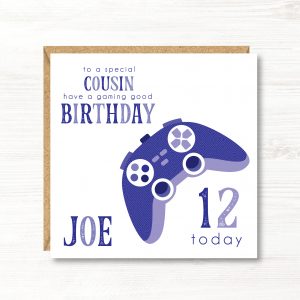Personalised Boys Birthday Card, Any Age, Any Relation